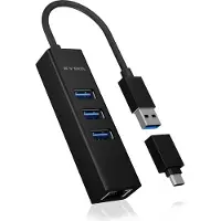 Icy Box Ib-hub1419-lan Hub