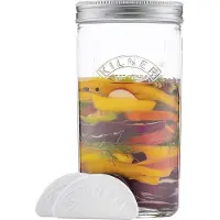 Kilner fermenteringssæt Klar-rustfrit stål, 1 l
