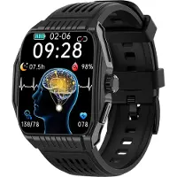 INF Smartwatch med søvnhjælp, EKG, Bluetooth-opkald Black