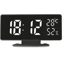 Greenblue ur med alarm og termometerfunktion, hygro/termometer GB395 sort