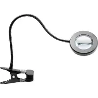 Activeshop LED forstørrelseslampe Snake Ring til skrivebord, sort (138394)