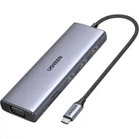 UGREEN - Dockingstation - for notebook, tablet, smartphone - USB-C - HDMI, VGA - 1GbE