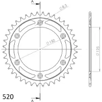 Supersprox Steel Ktm 520x41 Rfe990x41blk Bagtandhjul
