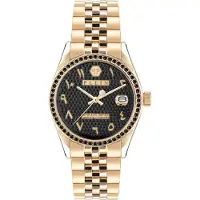 Philipp Plein Dameur PWYAA0923 Street Couture Sort/Gul guldtonet