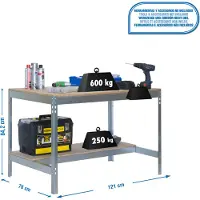 Simonwork (bancos De Trabajo) Bt0 Metalhylde 842x1210x760 Mm