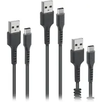 SBS TEKITUSBC3IN1K, 2 m, USB A, USB C, USB 2.0, Sort