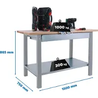Simon Rack Simonwork (bancos De Trabajo) Bt6 Pro Box Metalhylde 865x1500x750 Mm
