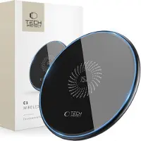 Tech-Protect QI15W-C1 Universal Trådløs Oplader - 15W - Sort