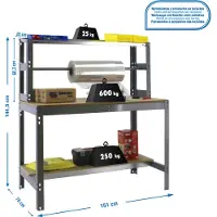 Simonwork (bancos De Trabajo) Bt4 Arbejdsbord 1445x1510x760 Mm