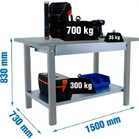 Simonwork (bancos De Trabajo) Bt6 Pro Box Arbejdsbord 830x1500x730 Mm