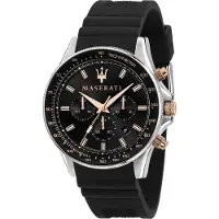 Maserati Herreur R8871640002 Sfida Sort/Gummi Ø44 mm