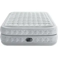 Intex DuraBeam Supreme Air-Flow, Dobbelt madras, Rektandel, Indbygget luftpumpe