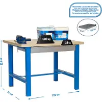 Simonwork (bancos De Trabajo) Bt6 Box Metalhylde 865x1200x750 Mm