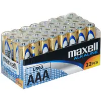 Maxell LR03/AAA-batterier - 32 stk. (8x4)