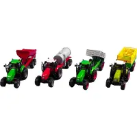 Kids Globe Traktor med anhænger lyd- og lysmodul sortering