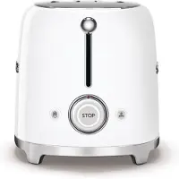 Smeg TSF01WHEU Brødrister med 2 skiver, hvid