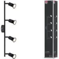 Paulmann Carolina, Overflade spotlys, GU10, 4 pære(r ), Sort