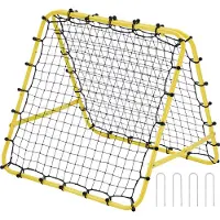 Vevor Fodbold Rebounder Rebound Net, 40"x35"x37" Bærbare Fodboldtræningsgaver, Fuldt Justerbare Vinkler Målnet, Hjælpemidler og Udstyr til Børn, Teenagere og Alle Aldre, Nem Opsætning og Perfekt Opbev