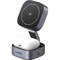 UGREEN 2-in-1 Qi2 Magnetic Foldable Charging Station (No AC Adapter)