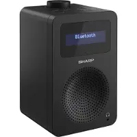 Sharp DR-430 - DAB+ radio - 5 Watt (Total) - midnat sort