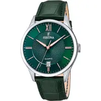 Festina Herreur F20426-7 Classic Grøn/Læder Ø43 mm