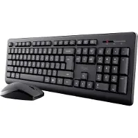 Trust Primo - Sæt med mus og tastatur - 100% - full size - trådløs - QWERTY - Nordisk - sort - boks