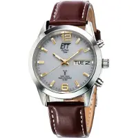 ETT Eco Tech Time Herreur EGS-11248-12L Gobi Grå/Læder Ø40 mm