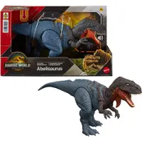 Mattel Genfødt Abelisaurus-figur Med Vildt Brøl-lyd 12 Cm