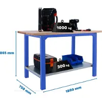 Simon Rack Simonwork (bancos De Trabajo) Bt6 Pro Metalhylde 865x1800x750 Mm
