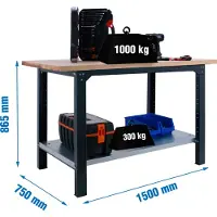 Simonwork (bancos De Trabajo) Bt6 Pro Arbejdsbord 865x1500x750 Mm