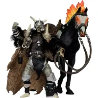 Mcfarlane Toys Guld Spawn Bloodaxe Hest Spawn The Dark Ages Figur 30-års Jubilæumsetiket 18 Cm