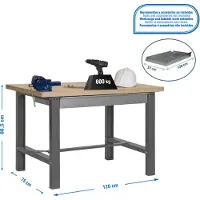 Simonwork (bancos De Trabajo) Bt6 Box Arbejdsbord 865x1200x750 Mm