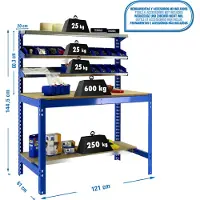 Simonwork (bancos De Trabajo) Bt1 Arbejdsbord 1445x1210x610 Mm