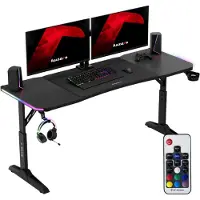 Huzaro Hero 4.6 RGB Sort Gaming Desk