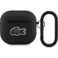 Lacoste AirPods 4 Petit Pique Croc Logo Patch-etui - Sort