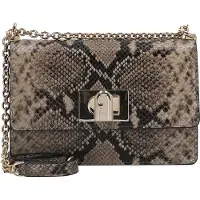 Furla Furlatil kvinder. BAFKACO-BX4178 Lædertaske 1927 mini snake grey (OSFA), Casual, Grå, Dyreprint
