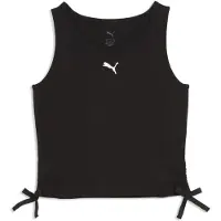Puma Essentials Slim Knotted Tank Youth, Kids, Black, 13-14Y