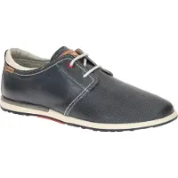 Pikolinos Pikolinostil mænd. M8W-6429 Saler lædersko navy (39), Blå, Fast, 1-3 cm, Blonder, Casual, Klassisk