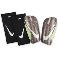 Nike Benskinner Mercurial Lite Mbappé Personal Edition - Brun/Neon/Sølv, størrelse X-Large/180-200cm