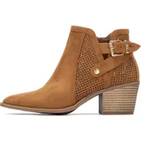 Xti Xtitil kvinder. 14526501-CAMEL Ankelstøvler 145265 brun (37), 3-5 cm, Lynlås, Casual