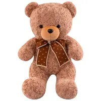 Leantoys Lean Toys Pliušinis žaislas - meškiukas su kaspinu, 45 cm
