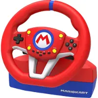 Hori Mario Kart Racing Wheel Pro Mini - Rat og pedalsæt - kablet - for Nintendo Switch