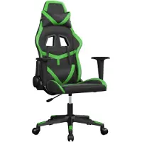 vidaXL gamingstol kunstlæder sort og grøn