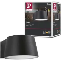 Paulmann 94452, Udendørs vægbelysning, Grå, Aluminium, IP44, Indgang, I