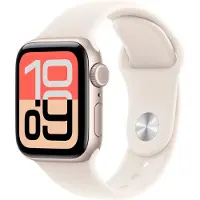 Apple Watch SE 3 GPS + Cellular 40mm Starlight Aluminium Case with Starlight Sport Band - M/L