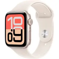Apple Watch SE 3 GPS + Cellular 44mm Starlight Aluminium Case with Starlight Sport Band - M/L