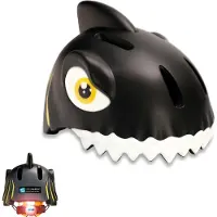 Crazy Safety Shark, cykelhjelm, junior, sort
