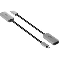 Club 3D CAC-1567 - DisplayPort adapter - USB-C (han) til DisplayPort (hun) - DisplayPort 1.4 - 22 cm - aktiv, 8K support