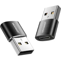 JOYROOM adapter from USB Type C (female) to USB (male) 2 pcs. black (S-H152 Black) USB hub - Sort