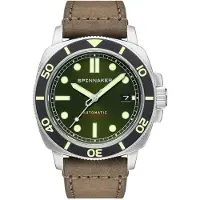Spinnaker Herreur SP-5088-03 Hull Grøn/Læder Ø42 mm